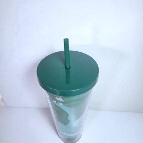 Starbucks For Life 2020 Tumbler with Straw 24 Ounces Venti Green Limited Edition - Picture 7 of 12